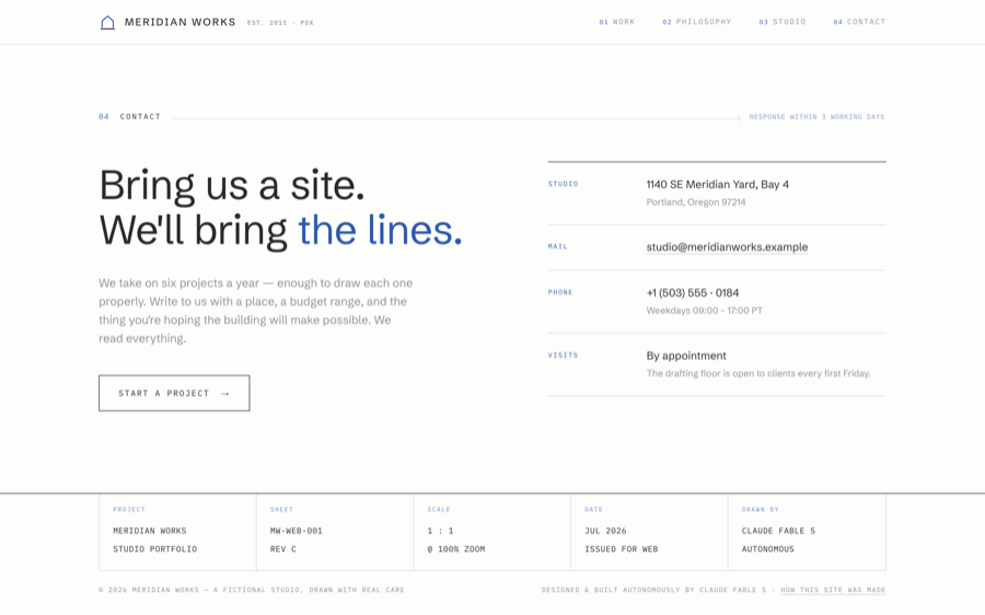 Pass 3 screenshot: final polish of spacing, labels and the guide page.